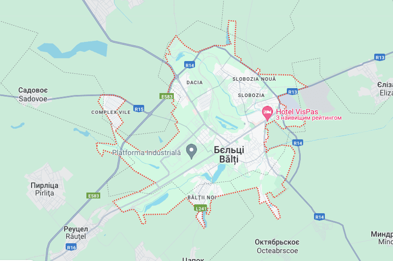 Map of Balti